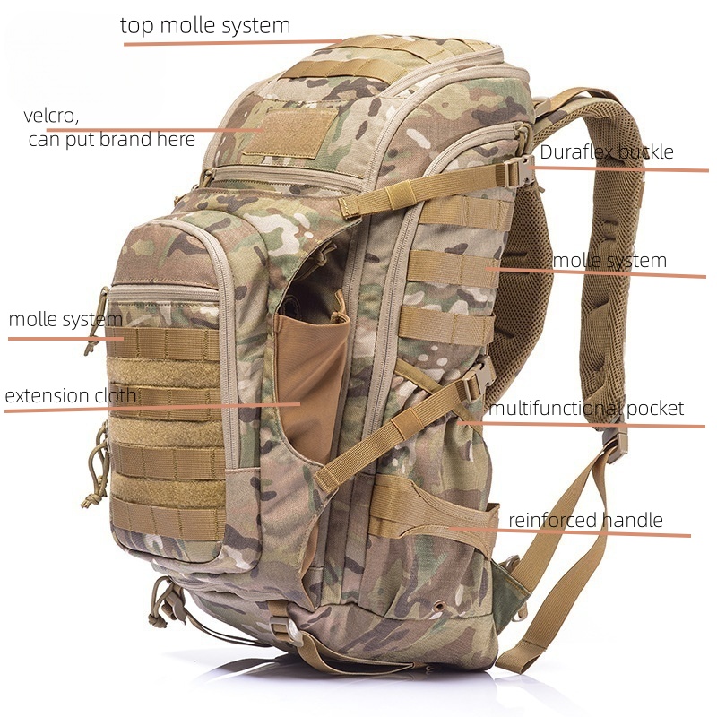 1000D Nylon 40L Multifunction Waterproof Tactical Assault Backpack