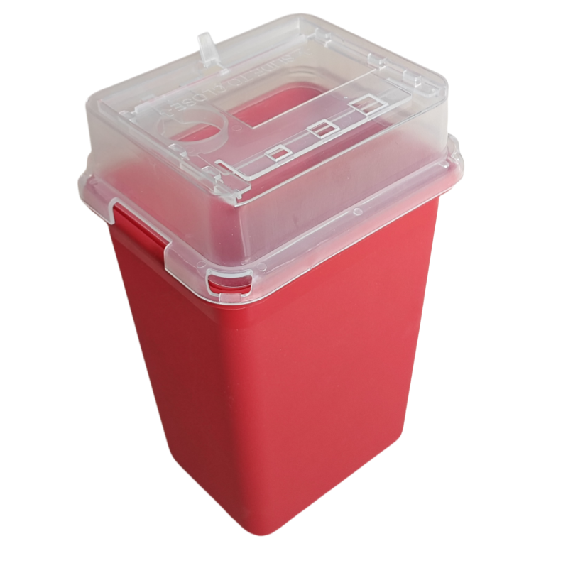 Home Travel Use 1 quart Portable Small Biohazard Containers