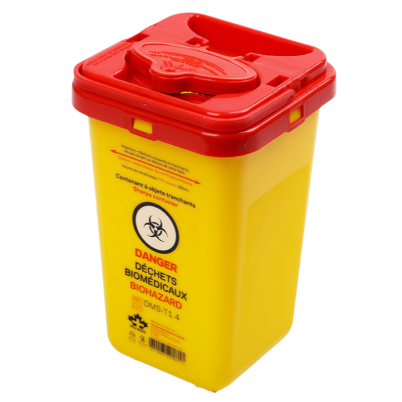 Canadian Popular Leak-proof 1.4L Medical Supplies Sharps Container