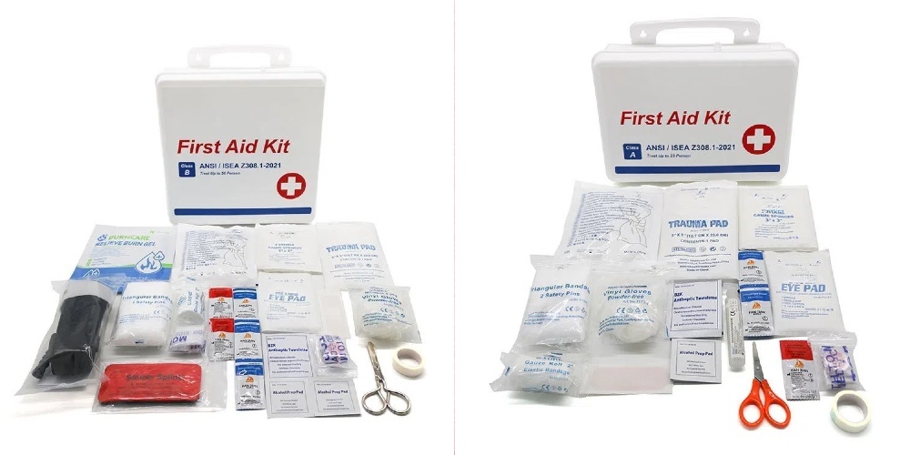 America ANSI Standard Z308.1-2021 Work Place 25 person & 50 person Plastic First Aid Kit