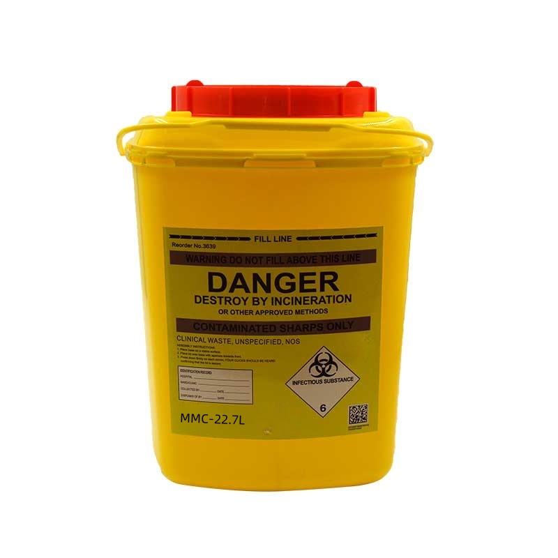 220 PLUS 22.7L 6Gallon Orange Code Medical Supplies Sharps Container
