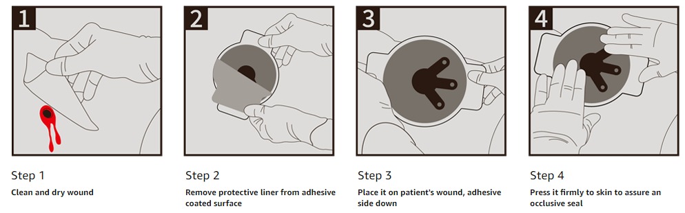 High Performance Medical Sterile Occlusive Adhesive Dressing for Trauma Wound Chest Seal High Performance Medical Sterile Occlusive Adhesive Dressing for Trauma Wound Chest Seal