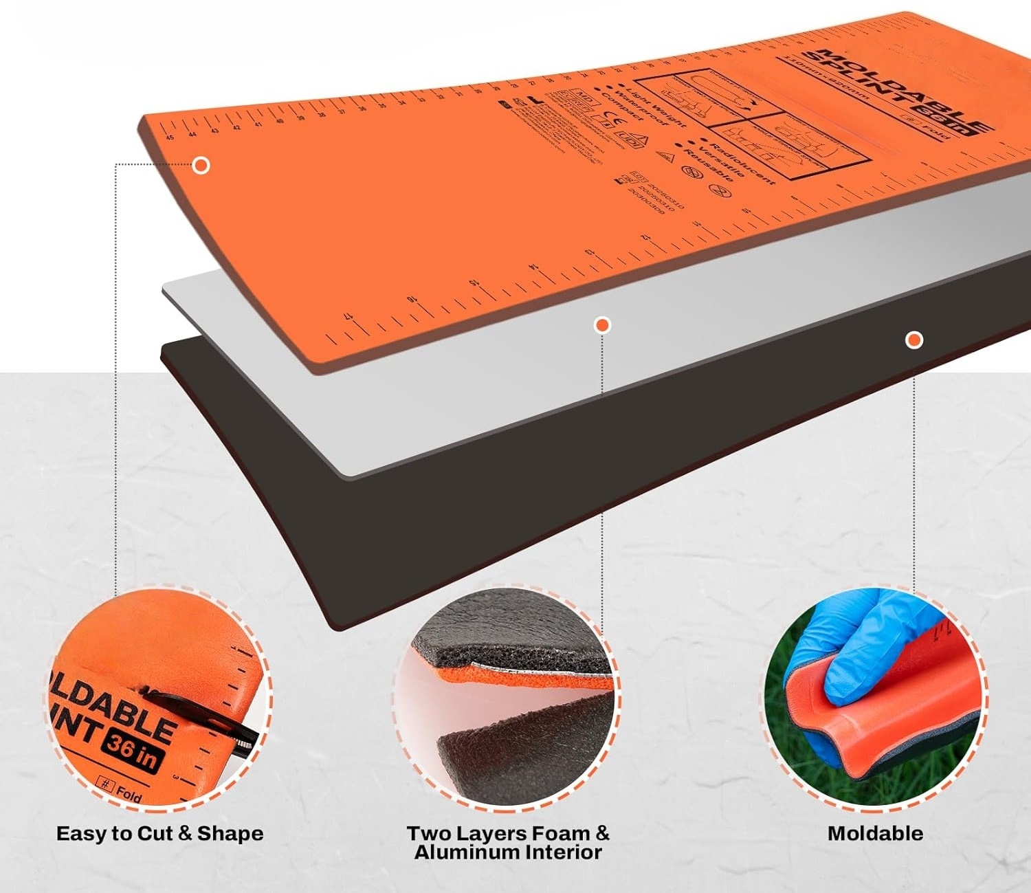folded first aid splint folded first aid splint